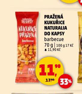 PRAŽENÁ KUKUŘICE NATURALIA DO KAPSY