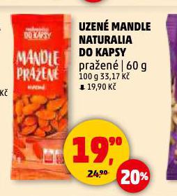 UZEN MANDLE NATURALIA DO KAPSY