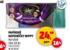 WIPPY PAPÍROVÉ KAPESNÍČKY
