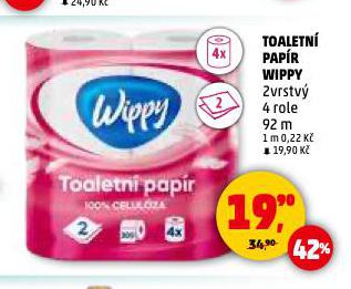 WIPPY TOALETNÍ PAPÍR