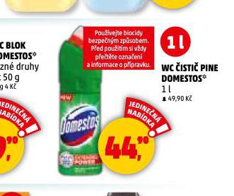 DOMESTOS WC ČISTIČ