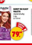 PALETTE BARVA NA VLASY