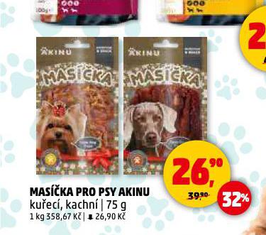 AKINU MASÍČKA PRO PSY