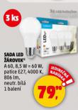 SADA LED ŽÁROVEK