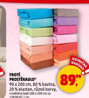 FROTÉ PROSTĚRADLO