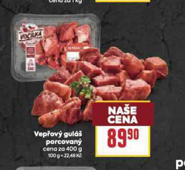 VEPŘOVÝ GULÁŠ PORCOVANÝ
