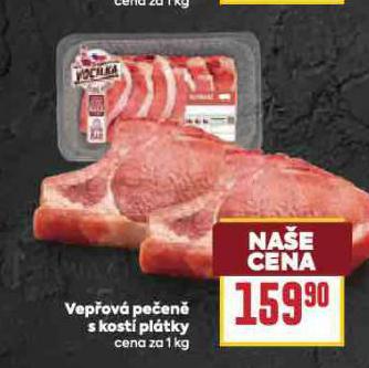 VEPŘOVÁ PEČENĚ S KOSTÍ PLÁTKY