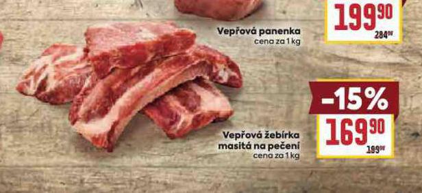 VEPŘOVÁ ŽEBÍRKA MASITÁ NA PEČENÍ