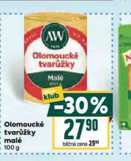 OLOMOUCKÉ TVARŮŽKY MALÉ