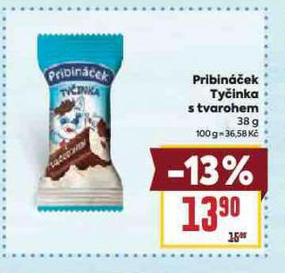 PRIBINÁČEK TYČINKA S TVAROHEM