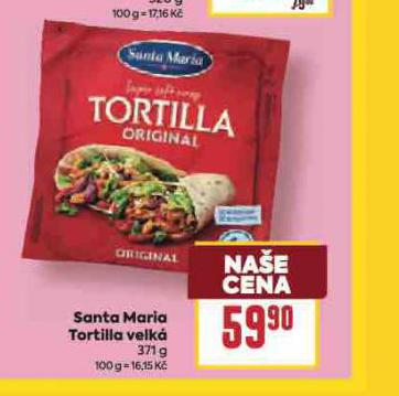SANTA MARIA TORTILLA VELK