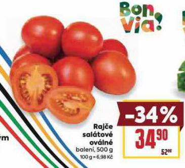 RAJČE SALÁTOVÉ OVÁLNÉ