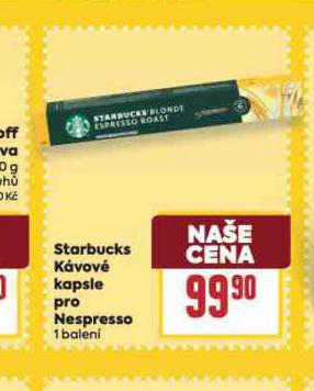 STARBUCKS KÁVOVÉ KAPSLE PRO NESPRESSO