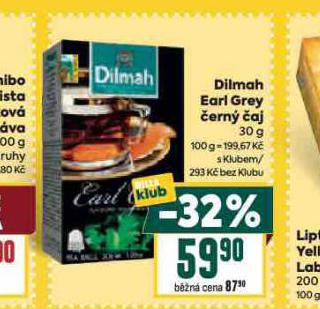 DILMAH EARL GREY ČERNÝ ČAJ