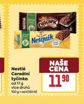 NESTLÉ CEREÁLNÍ TYČINK\A