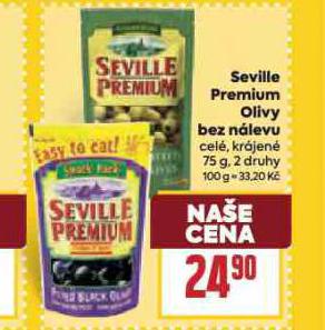 SEVILLE PREMIUM OLIVY BEZ NÁLEVU