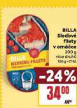 BILLA SLEĎOVÉ FILETY V OMÁČCE