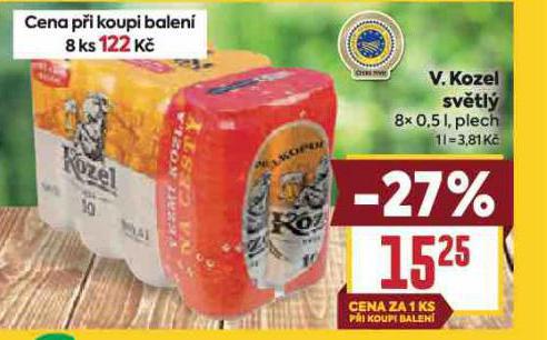 PIVO VELKOPOPOVICKÝ KOZEL