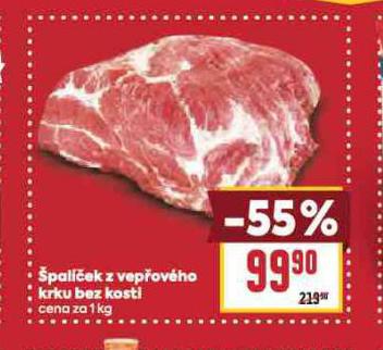 ŠPALÍČEK Z VEPŘOVÉHO KRKU BEZ KOSTI