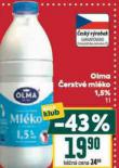 OLMA ČERSTVÉ MLÉKO 1,5%