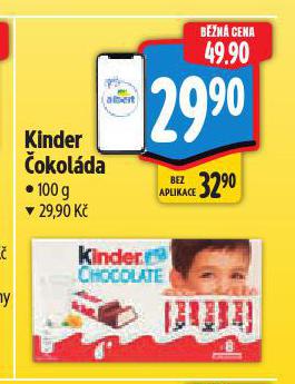 KINDER ČOKOLÁDA