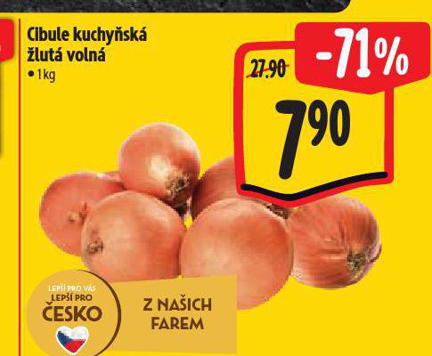 CIBULE KUCHYŇSKÁ ŽLUTÁ