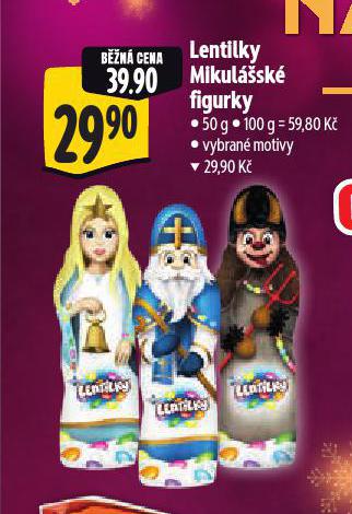 LENTILKY MIKULÁŠSKÉ FIGURKY