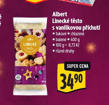 LINECKÉ TĚSTO S VANILKOVOU PŘÍCHUTÍ