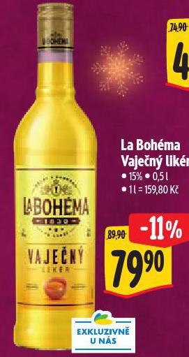 LA BOHÉMA VAJEČNÝ LIKÉR