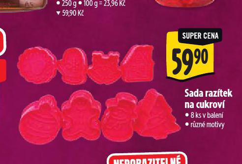 SADA RAZÍTEK NA CUKROVÍ