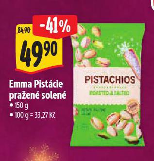 EMMA PISTÁCIE PRAŽENÉ SOLENÉ