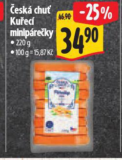 ČESKÝ CHUŤ KUŘECÍ MINIPÁREČKY