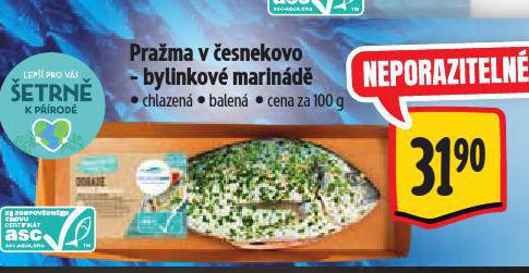 PRAŽMA V ČESNEKOVO-BYLINKOVÉ MARINÁDĚ
