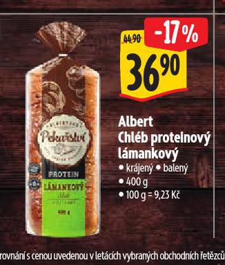 CHLÉB PROTEINOVÝ LÁMANKOVÝ