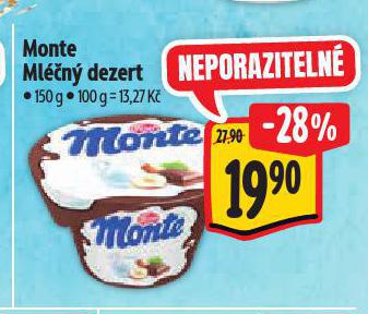 MONTE MLÉČNÝ DEZERT