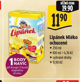 LIPÁNEK MLÉKO OCHUCENÉ