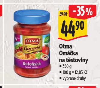 OTMA OMÁČKA NA TĚSTOVINY