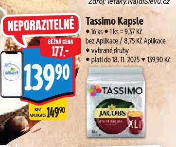 TASSIMO KÁVOVÉ KAPSLE