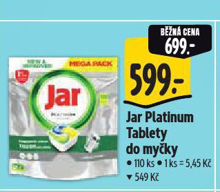 JAR TABLETY DO MYČKY