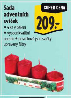 SADA ADVENTNÍCH SVÍČEK