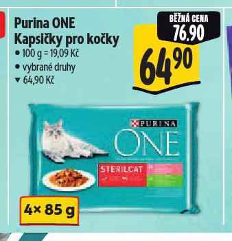 PURINA ONE KAPSIČKY PRO KOČKY