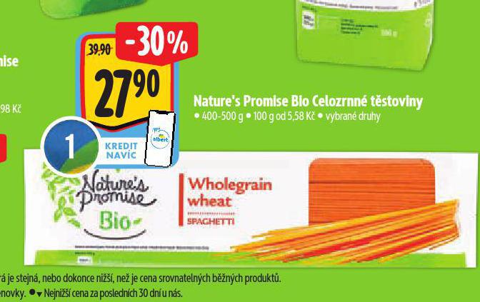 BIO CELOZRNNÉ TĚSTOVINY