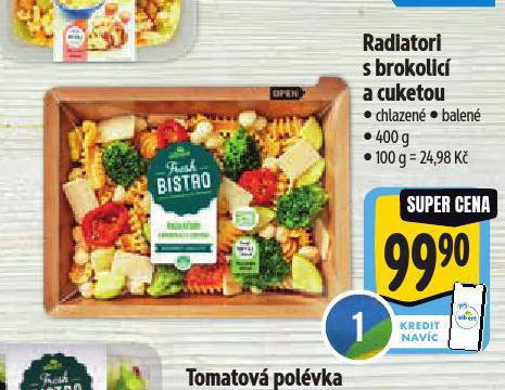 RADIATORI S BROKOLICÍ A CUKETOU