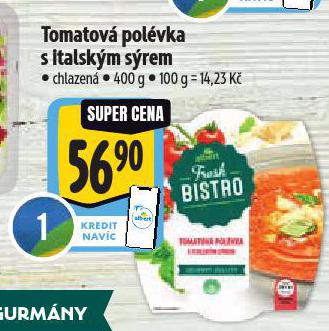 TOMATOVÁ POLÉVKA S ITALSKÝM SÝREM