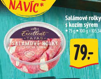 SALÁMOVÉ ROLKY S KOZÍM SÝREM