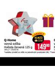 Q HOME VONNÁ SVÍČKA HVĚZDA ČERVENÁ