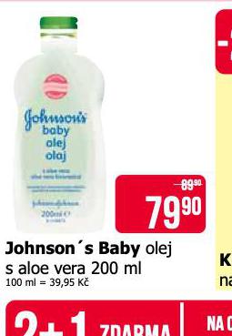 JOHNSONS BABY OLEJ S ALOE VERA