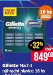 GILLETTE MACH3 NHRADN HLAVICE