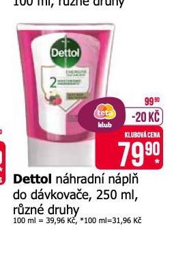 DETTOL NÁHRADNÍ NÁPLŇ DO DÁVKOVAČE