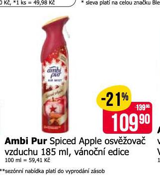 AMBI PUR SPICED APPLE OSVĚŽOVAČ